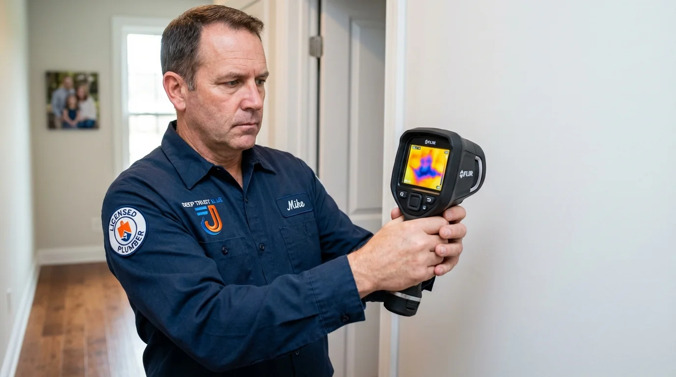 Thermal imaging leak detection by Johns Plumbing LLC in Mifflinville